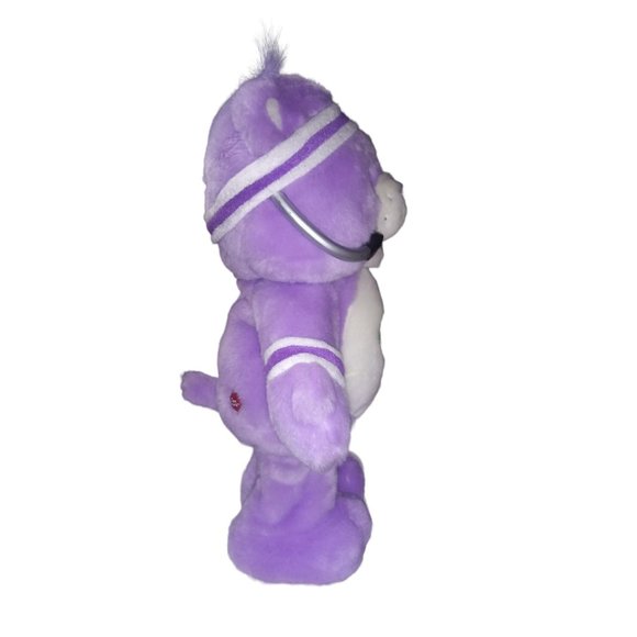 VTG Care Bear Harmony Purple Stuffed Animal Fit and Fun Workout Care Bear Plush - Picture 3 of 11